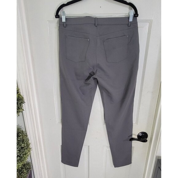Lafayette 148 New York Womens Gray Mercer Pants Mid Rise Stretch Size 8 - Picture 6 of 11